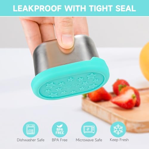 SOPHICO 3 oz Sauce Salad Dressing Container with Silicone