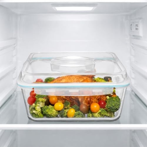 6500 ML Glass Food Storage Container with Airtight Locking Lid