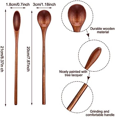 Patelai 10 Pieces Wooden Coffee Spoons