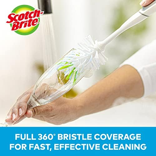 Scotch-Brite Glass and Water Bottle Brush, Long-Lasting,Safe on