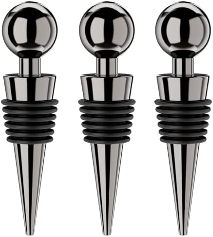 Wine Stoppers for Wine Bottles 3Pcs Vacuum Wine Bottle Stopper with