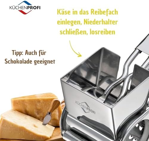 Küchenprofi Stainless Steel Single Drum Rotary Cheese Grater