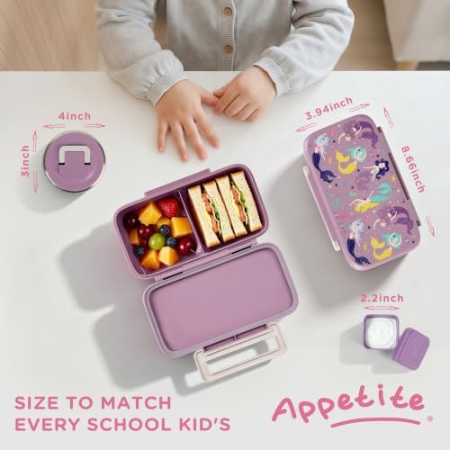 JXXM Lunch Box for Kids With 8oz Soup Thermo, Leak-proof Lunch