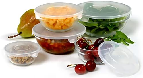 Norpro 10-Piece Nesting Glass Mixing/Storage Bowls with Lids