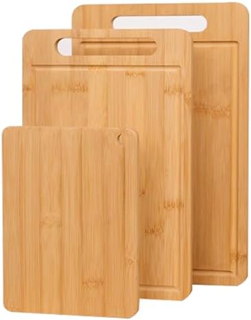 Bamboo Cutting Board Non-Toxic Durable Wooden Cutting Boards for
