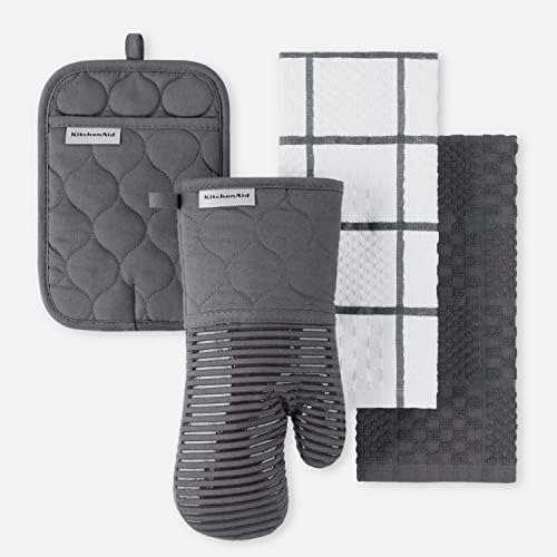 KitchenAid Quilted Cotton Terry Cloth Oven Mitt, Pot Holder, Kitchen