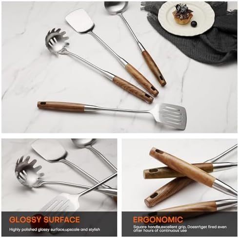 10 Pcs Cooking Utensils Set 304 Stainlss Steel Kitchen Utensils Set