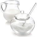Teabloom Stain-free & Odor-free Borosilicate Glass Sugar and Creamer