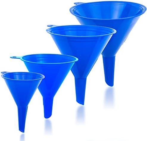 LIQVEETM Funnel 4-Pack Funnels for Kitchen Use Filling Bottles