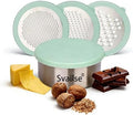 Box Cheese Grater with Container, Light Green
