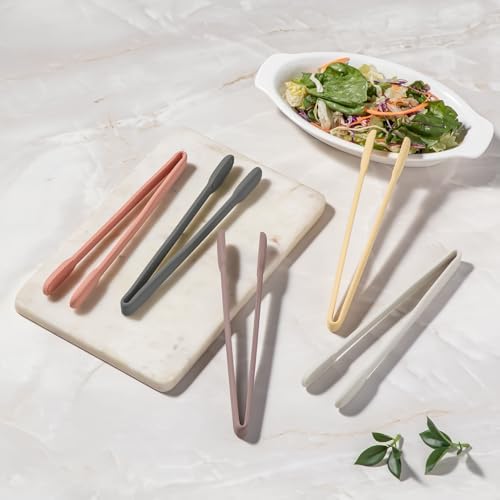 Carrotez Silicone Kitchen Tongs, Dark Gray