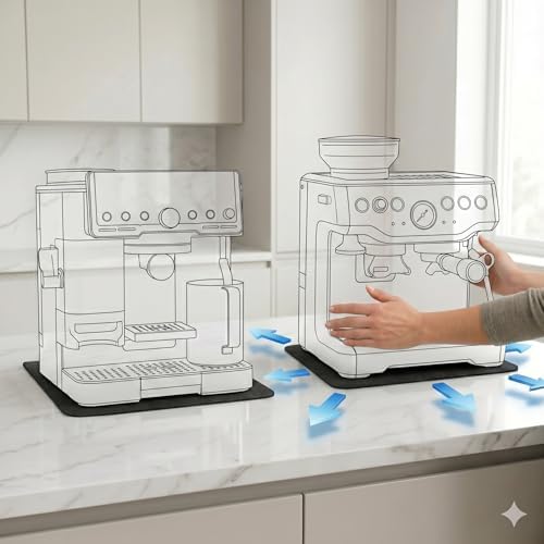 Customizable Kitchen Appliance Slider Mat: 16"x13" Trimmable Sliding