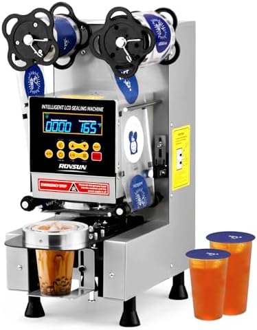 ROVSUN Fully Automatic Cup Sealing Machine, 500-650 Cups/H
