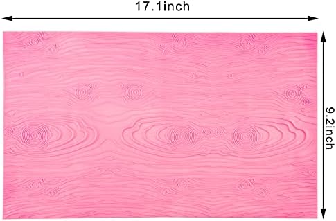 Beasea Silicone Lace Mold for Cakes, 17 x 9 Inches, Pink