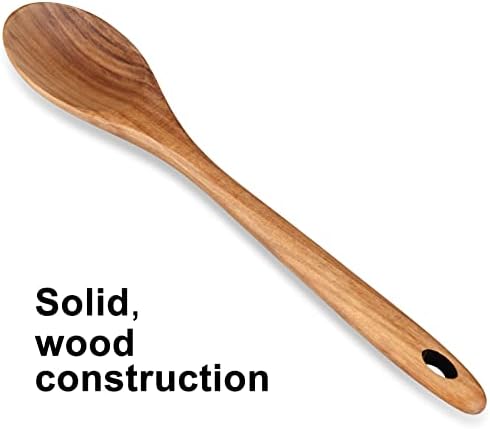 14" Large Wooden Spoon for Cooking Non Toxic Big Wood Serving Mixing