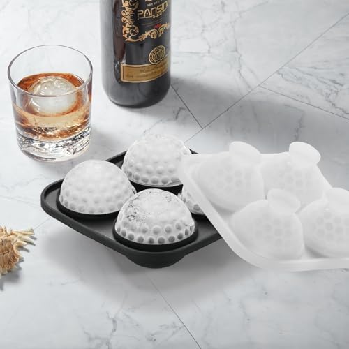 ACOOKEE Novelty Golf Gifts Ball Ice Maker Mold, 2.2" Large Sphere
