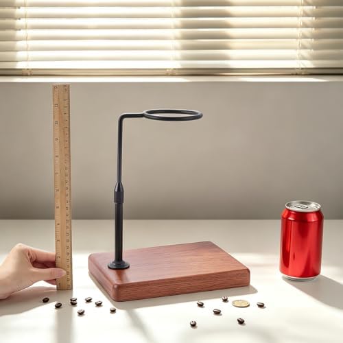 FINGERINSPIRE Adjustable Coffee Stand 8.66x6.3x9inch Black Alloy Pour