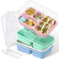 Large Capacity Bento Box for Adults, 4-Piece Set – Stackable Lunch Box