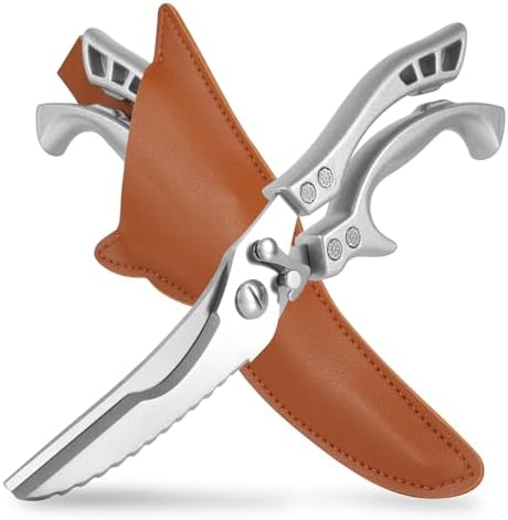 ANDONG Upgrade Heavy Duty Stainless Steel Kitchen Scissors