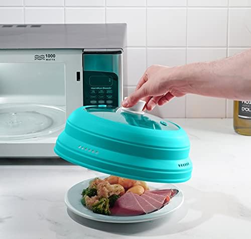 Microwave Splatter Cover, Microwave Cover for Food, Collapsible Plate