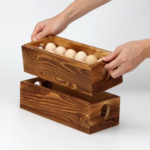 Wooden Egg Crate, 24 Eggs, 2 PCS