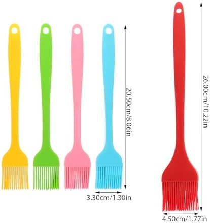 5 Piece Silicone Basting Brush Set for Barbecue and Pastry