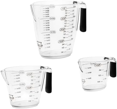 Dalup Measuring Cup Set – Clear Plastic Liquid Measuring Cups