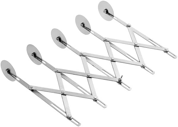 TrueCraftware- 5-Wheel Stainless Steel Adjustable Dough Divider- Pastry Cutter by Unknown