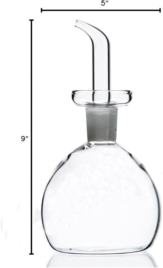 ELETON Cylindrical 28 oz Olive Oil Dispenser Bottle Glass - Image 10