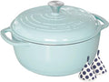 Umite Chef 6QT Enameled Cast Iron Dutch Oven with Lid, Versatile