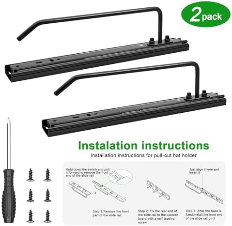 2 Packs Telescoping Slides Tumbler Lid Organizer Inside Cabinet, Muti