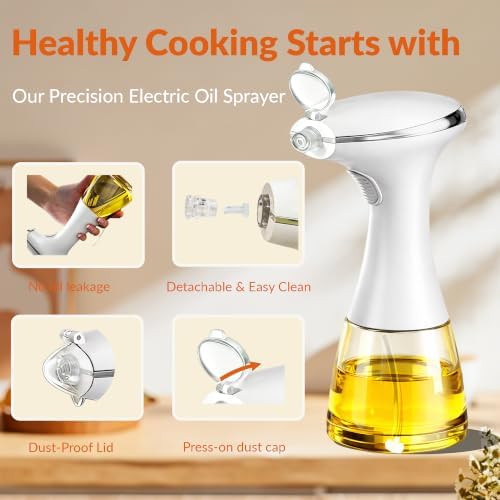 Electric Oil Sprayer for Cooking, One-Touch Mist