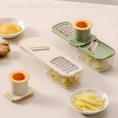 Ginger Grater and Garlic Mincer, Stainless Steel, 2 Pack