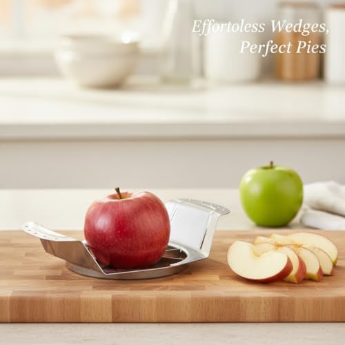 Apple Slicer Corer, Stainless Steel Fruit Cutter for Uniform Wedges