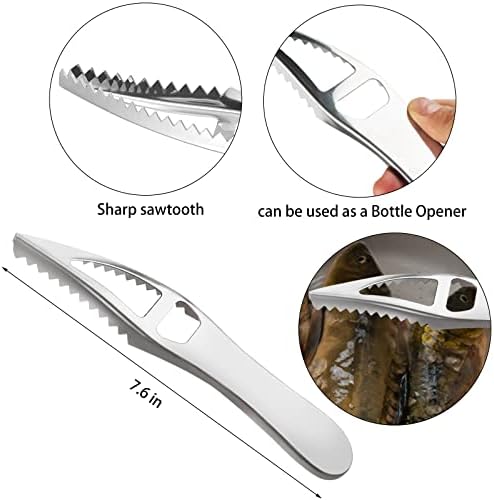 Openfly Fish Scaler Tool, Stainless Steel Fish Scaler Remover Fish