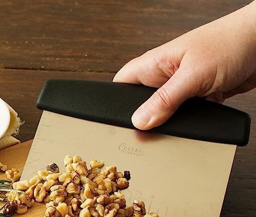 Dough Scraper: Professional Quality Heavy Duty Multi-Purpose Stainless