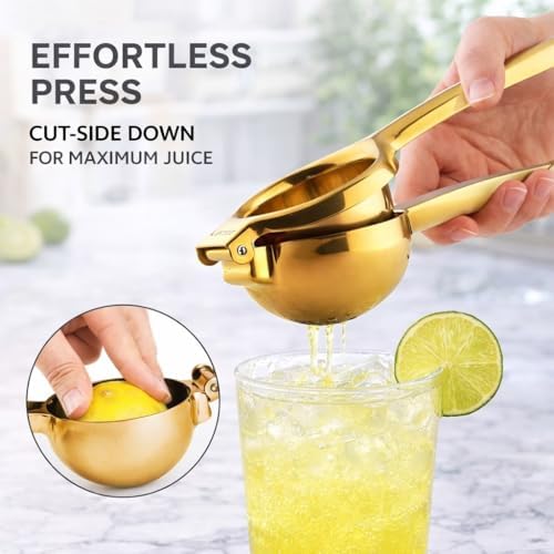 Gold 304 Stainless Steel Lemon Squeezer