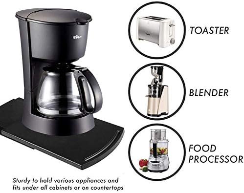 Coffee Maker Slider Tray for Counter, Small Appliance Sliding tray