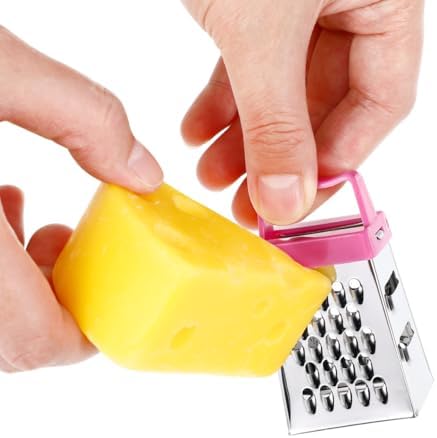 Garneck Mini Cheese Grater Set 3-Pack Stainless Steel Box Graters with