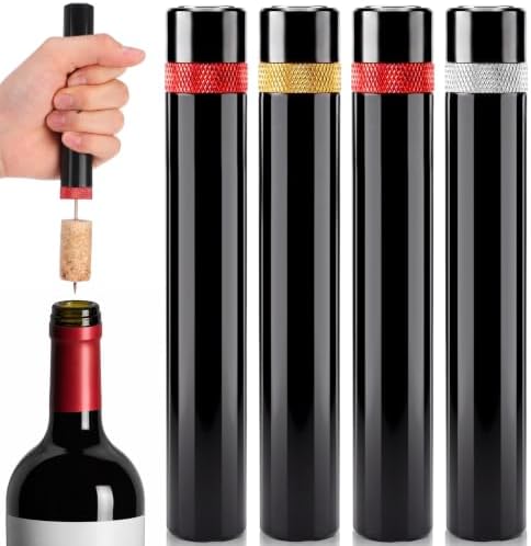 4 Pcs Air Pressure Wine Opener, Travel Portable Pocket, Needle Type