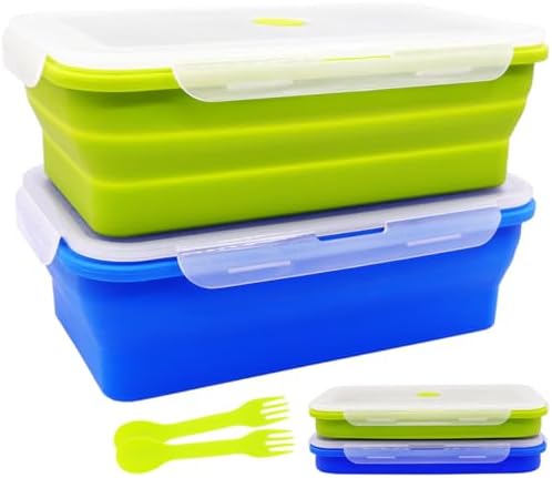 Extra Large Collapsible Silicone Food Storage Containers With Lids