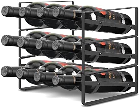PAFISH 3 Tier Tabletop Stackable Wine Rack,Countertop for Kitchen