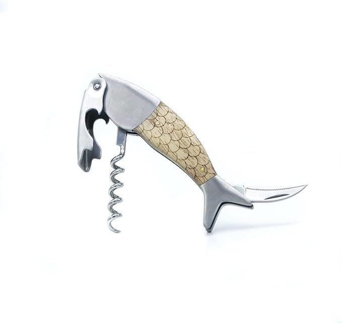 Unique Fish Corkscrew, Professional Waiters Corkscrew Wine Key Bottle Opener - Image 4