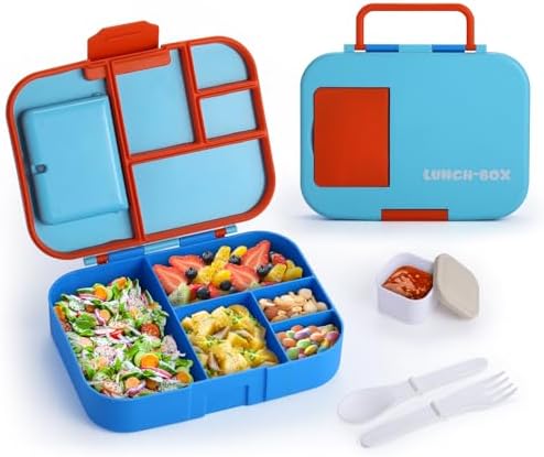 QQKO Bento Box for Kids, Bento Box Adult Lunch Box, Lunch Containers