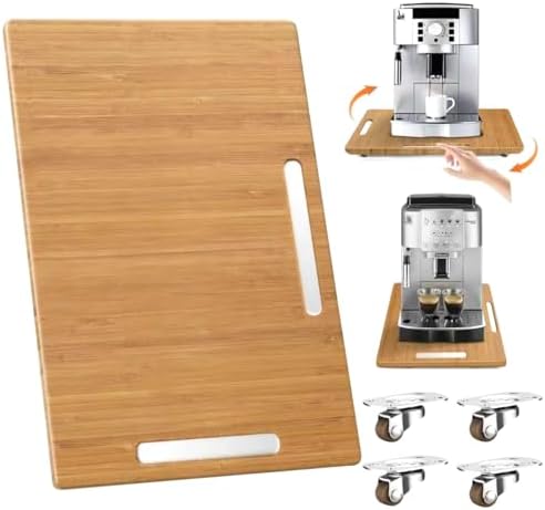 Joy&Grace Bamboo Appliance Slider for Coffee Maker, Natural