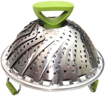 BeyondNice Collapsible Colander, Silicone Food Strainer, Vegetable and