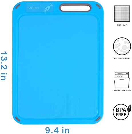 Color Coded Cutting Boards Set of 4 with Holder, BPA-Free