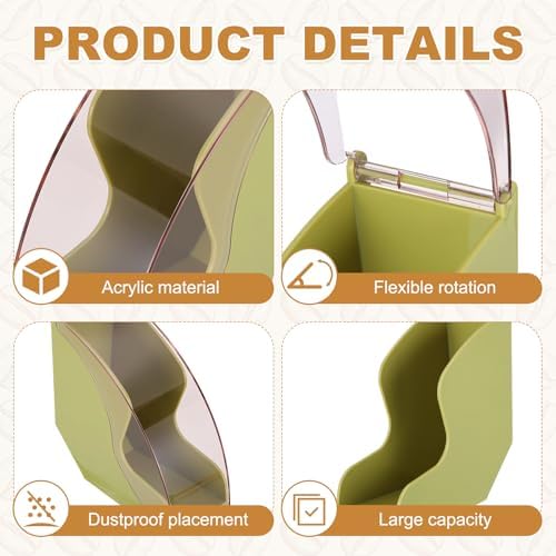 uxcell Coffee Filter Holder 4.9x2.9x5.4" Acrylic Cone Filter Paper