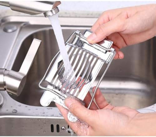 Stainless Steel Egg Slicer with 8 Cutting Wires, Comfortable Handle