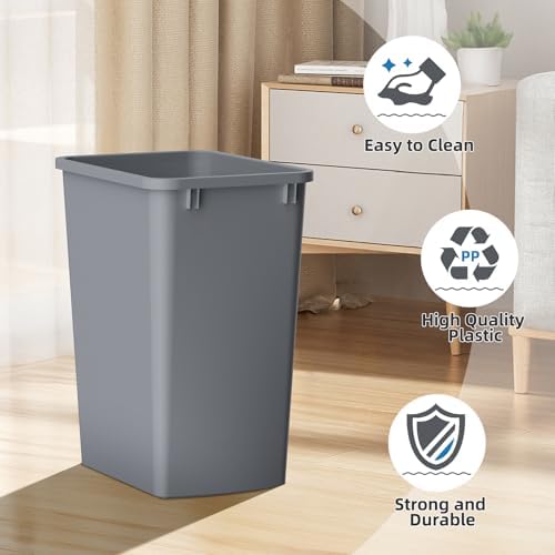 LOVMOR 35QT Slim Kitchen Trash Can, 2 Pack